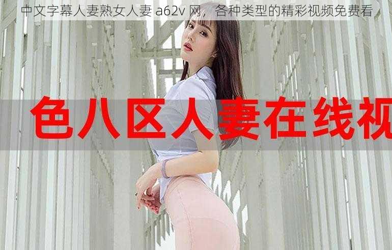 中文字幕人妻熟女人妻 a62v 网，各种类型的精彩视频免费看